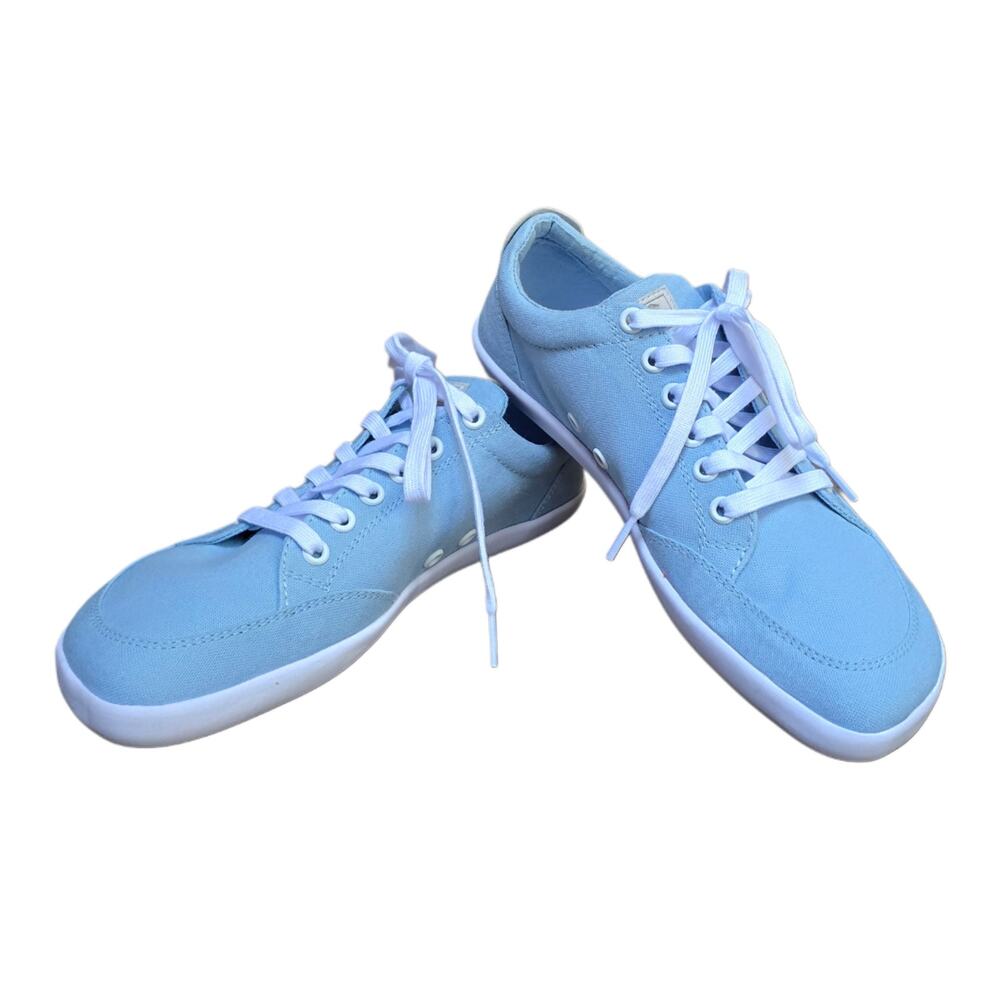 Splay Freestyle Barefoot Shoes Light Blue Canvas Size M6 W8 Minimalist Footwear